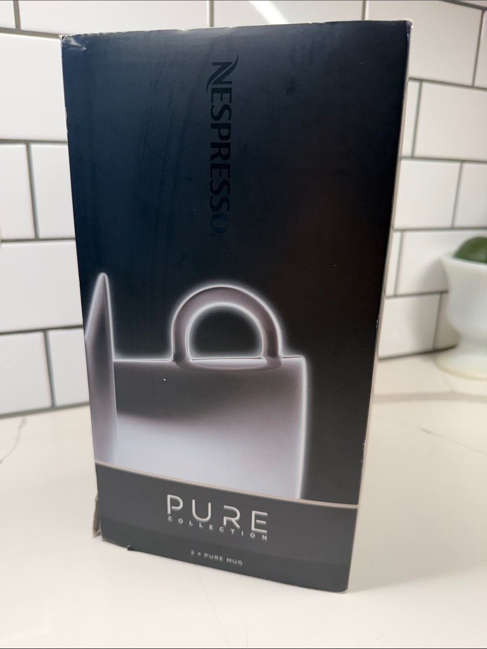 Nespresso White Ceramic Mug Duo